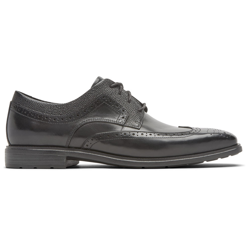 Rockport Snøre Sko Herre Svart - Farrow Wingtip - WKXB87564